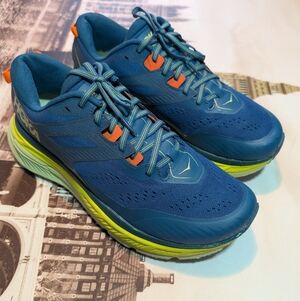 Hoka Stinson ATR 6 All Terrain Blue-Green Trail Running Shoes Men Size 11 No Box